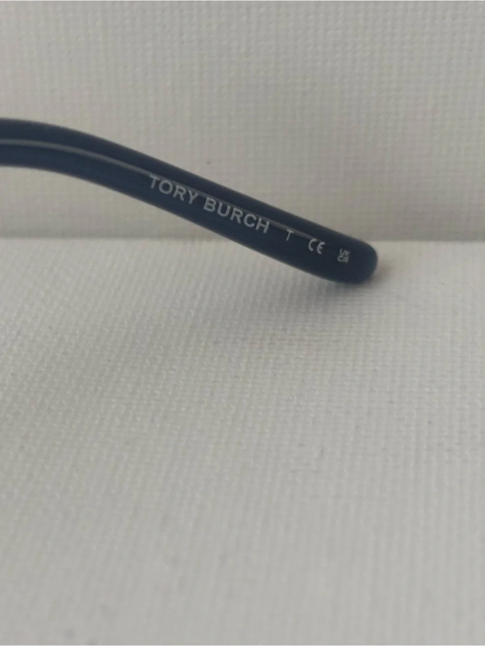 Tory Burch Silver Metal Frame Glasses with Blue Temples - Picture 2 of 9